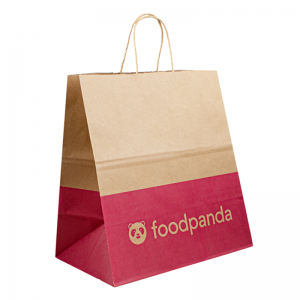 Custom Food Packaging Bags For Packaging Paper Bag With Logo, Delivery Paper Food Bags For Food, Brown Paper Kraft Bag Custom