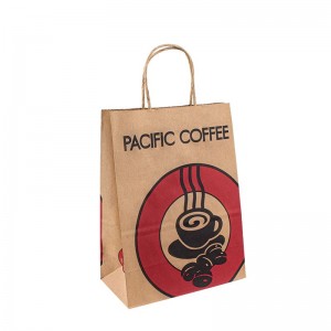 paper food handle paper bag paper tote bag large retail paper bag with handle craft paper bag