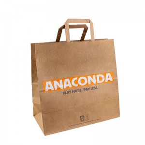 logo kraft shopping arge clothes luxury paper packaging bags paper bag
