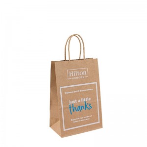 recycled paper bags carry food bag clothes custom print paper bag