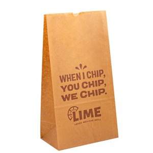 Uncoated Lining Food Grade Disposable Kraft Paper Packing Bags